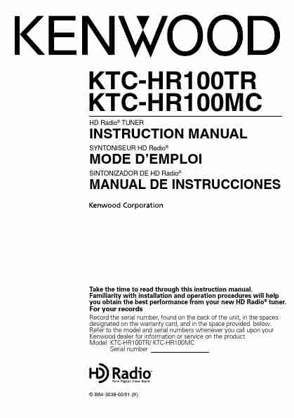 Kenwood Stereo System HD Radio TUNER-page_pdf
